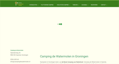 Desktop Screenshot of campingdewatermolen.nl